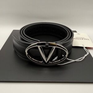 Valentino Garavani V-Logo "The Bold Edition" Men’s Belt – Calfskin – Size IT 95